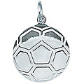 Sterling Silver Soccer Ball Charm