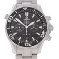 Omega Stainless Steel Black Dial Chronograph Watch