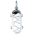Sterling Silver Skateboard Charm