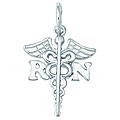 Sterling Silver RN Nurse's Symbol Charm