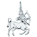 Sterling Silver Sagittarius Zodiac Charm