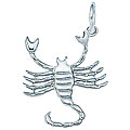 Sterling Silver Scorpio Charm