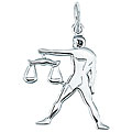 Sterling Silver Libra Golden Scales Charm