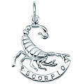 Sterling Silver Scorpio Zodiac Charm
