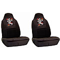 Love Symbol Rosebud Rhinestone Bucket Seat Covers (Set of 2)