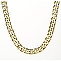 14k Gold Overlay 36-inch Cuban Necklace