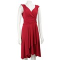 Scarlett Nite Women's Red Surplice Dress