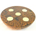 Mango Wood Candle Holder Bowl (Thailand)
