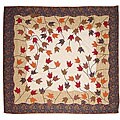 'Autumn Leaves' Cotton Twin-size Quilt