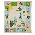 'Herb Garden' Cotton Throw Blanket