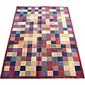 Indo Tibetan Multi-colored Patchwork Rug (8' x 10')
