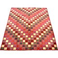 Indo Tibetan Red Patterned Rug (8' x 10')