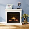 Avery Antique White Electric Fireplace