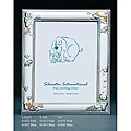 Handcrafted Sterling Silver 5x7 Blue Baby Frame
