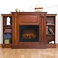 Grenoble Bookcase/ Electric Fireplace with Remote