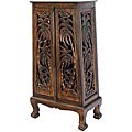 Hand-carved Coconut Palm 50-inch Storage Cabinet