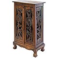 Hand-carved Coconut Palm Storage Cabinet