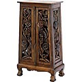 Hand-carved Vintage Roses 40-inch Storage Cabinet