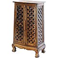 Hand-carved Lattice Design 40-inch Storage Cabinet