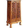 Hand-carved Bamboo Trees 50-inch Storage Cabinet