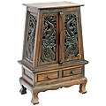 Carved Thai Dragons Storage Cabinet/ End Table
