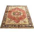 Indo Heriz Rust/ Brown Rug (8' x 10')
