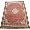 Persian Sarouk-Mir Red/ Ivory Rug (7'1 x 10'4)