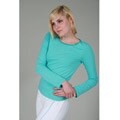 Yogacara Women's Contrast Stitched-neck Top