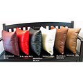 Traditional 16-inch Genuine Leather Pillow
