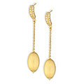14k Gold over Sterling Silver CZ Earrings