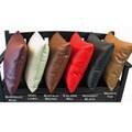 Traditional 20-inch Leather Pillow