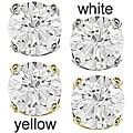 14k Gold 1/2ct TDW Round Diamond Stud Earrings (J-K, I2-I3)