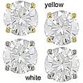 14k Gold 1/2ct TDW Diamond Solitaire Earrings (H-I, I1-I2)