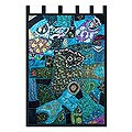 Cotton 'Moonlight in Azure' Wall Hanging (India)