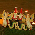 Set of 6 Wood 'Christmas in Bali' Ornaments (Indonesia)
