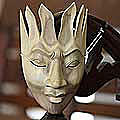 Wood 'Man of Fire' Mask (Indonesia)