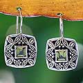 Peridot 'Cassava Leaves' Earrings (Indonesia)