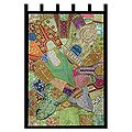Cotton Gujarati 'Spring Greeting' Wall Hanging (India)