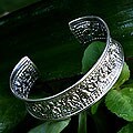 Silver 'Floral Garden' Bracelet (Thailand)