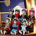 Set of 7 'Northern Hill Tribes' Dolls (Thailand)