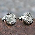 Sterling Silver 'Universal Coin' Cuff Links (Indonesia)