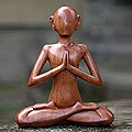 Wood 'Meditation' Statuette (Indonesia)
