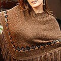 Alapaca Wool 'Andina' Poncho (Peru)