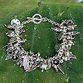 Sterling Silver 'Siamese Charms' Bracelet (Thailand)