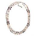 Sterling Silver 'Rose Wind' Pearl/ Garnet Necklace (Thailand)
