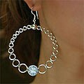 Sterling Silver 'Bubbly Blue' Topaz Earrings (Indonesia)