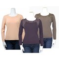 Kenneth Miller Women's Beaded Knit Top