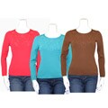 Kenneth Miller Women's Beaded Knit Top