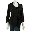 Essentials by A.B.S Women's Black Tie-waist Top