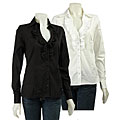 Essentials by A.B.S. Women's Ruffle Top Blouse